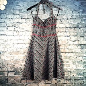 Morbid Threads | Skulls and Roses Goth Lolita Rockabilly Halter Dress